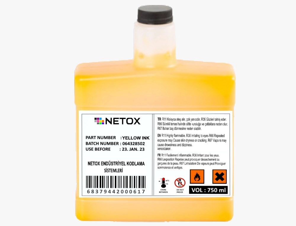 Citronix Sarf Malzemeleri Yellow Ink
